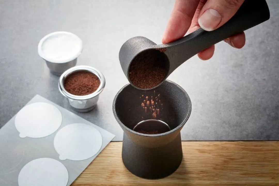 GEFU Conscio Set Koffiecapsules - 10 Stuks - Zwart