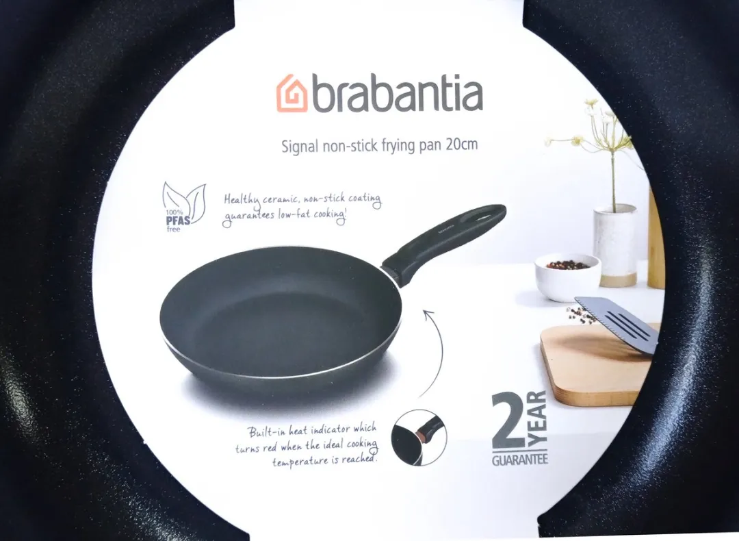 Brabantia Signal Koekenpan met Keramische Anti-aanbaklaag en Warmte-indicator - 20 cm