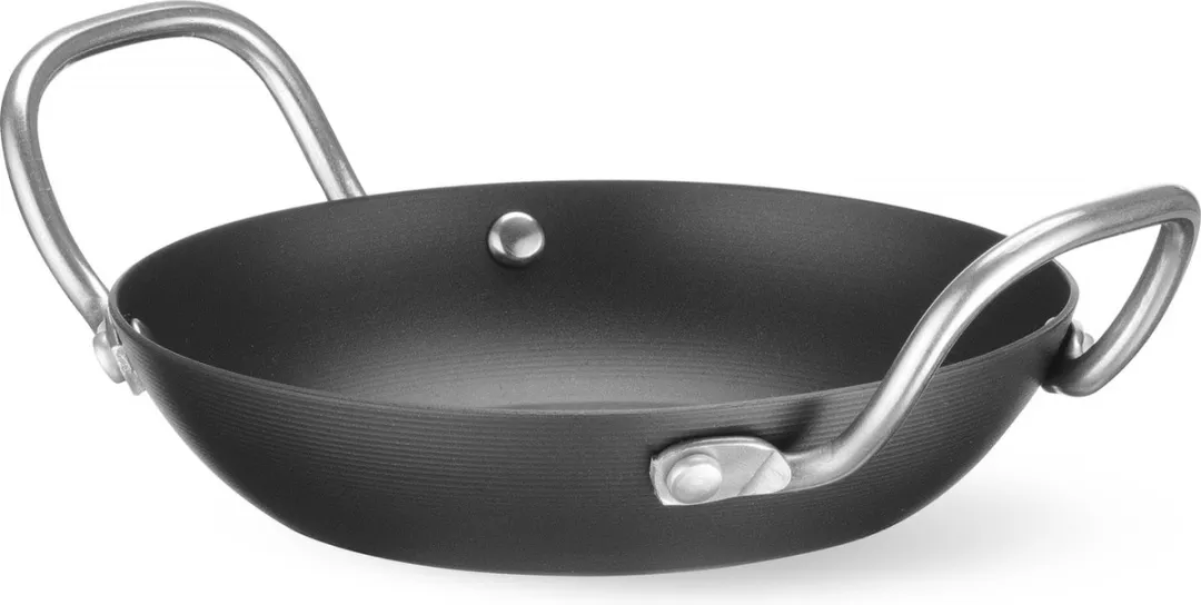HENDI Serveerpan Carbon Staal 18cm - Inductie & Oven 250°C