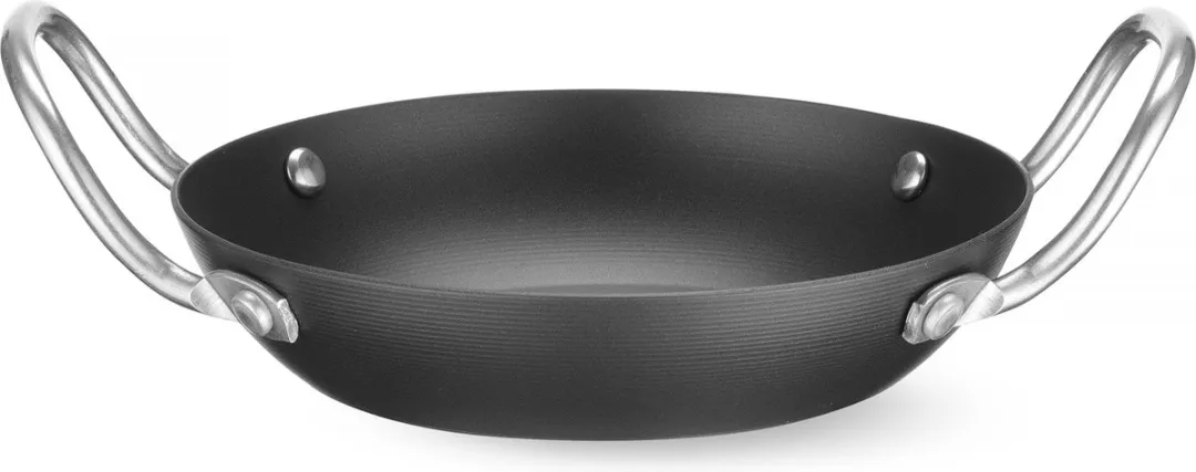 HENDI Serveerpan Carbon Staal 18cm - Inductie & Oven 250°C