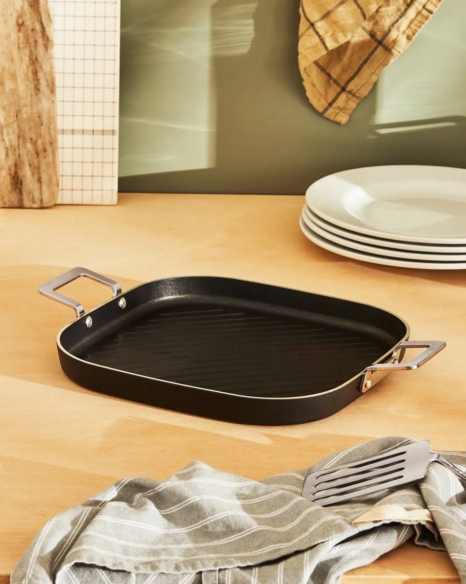 Alessi Keramische Grillpan 29cm - Zwart