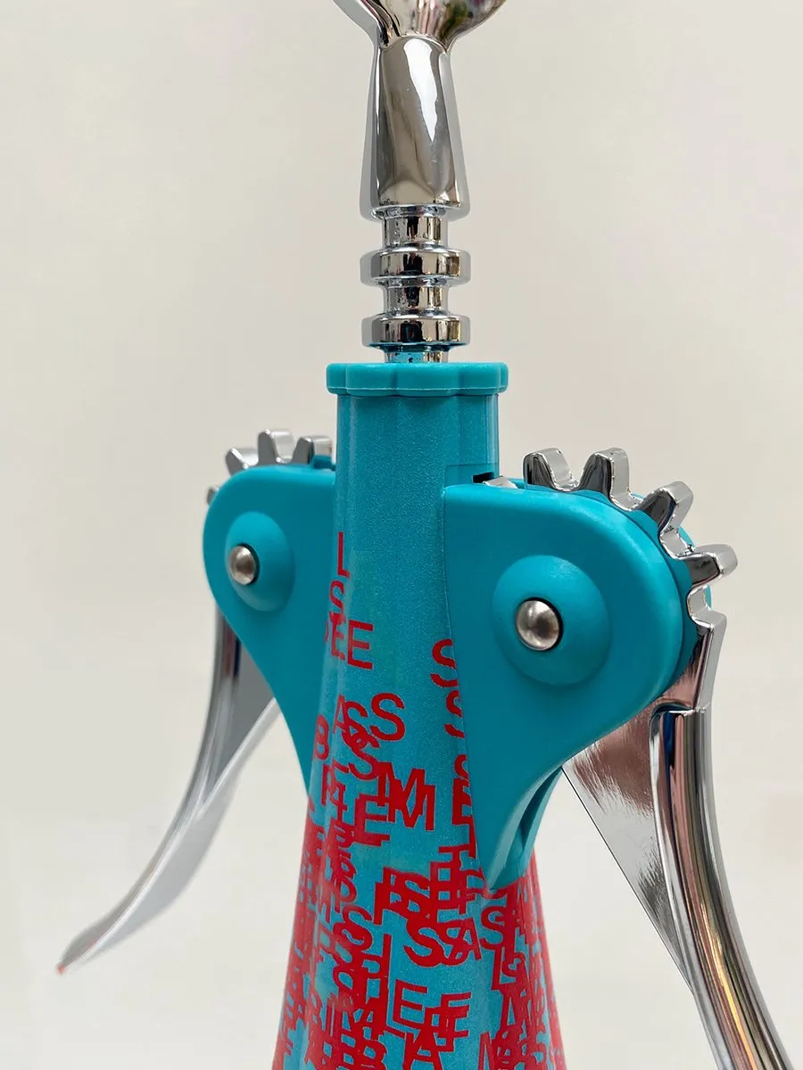 Alessi Liquid Anna & Sandro Kurkentrekkerset - Blauw-roze - 3 Stuks - afbeelding 6 van 6