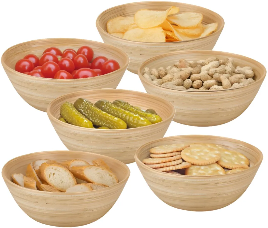 Excellent Houseware Snackschaaltjes Bamboe
