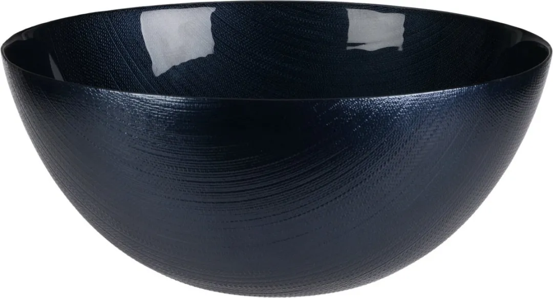 Excellent Houseware Serveerschaal Donkerblauw Glas 28x12cm