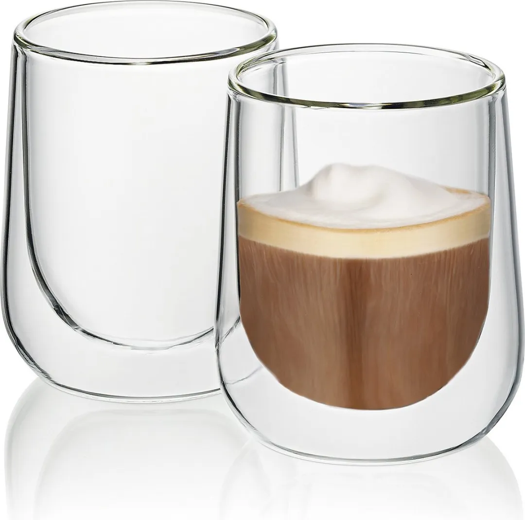 Kela Cappuccino Glas 180ml - Set van 2