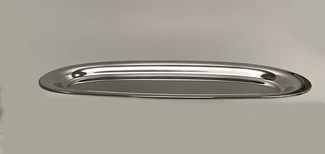 Alessi Jasper Morrison Vis-Serveerschaal 56cm - Gepolijst staal