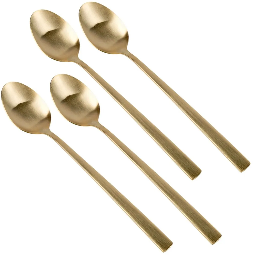 Excellent Houseware Dessertlepels 18cm - 4 Stuks - Goud
