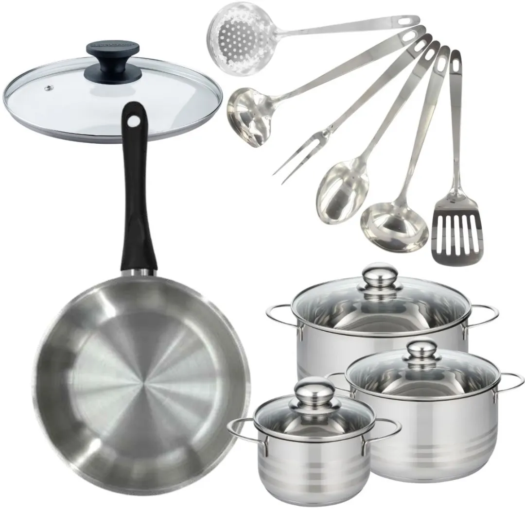 Fackelmann 9358950 Set Roestvrij Staal - 4 Pannen 16-28cm - 6 Keukengerei - afbeelding 6 van 6