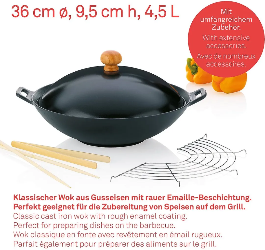 Kela Wokset 5-delig Asia 36cm - 4.5L
