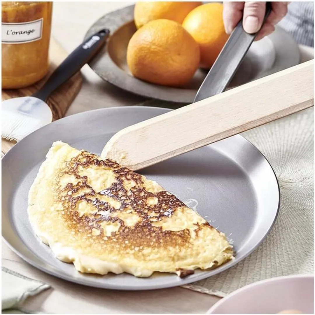 DeBuyer Crêpes- en Pannenkoekenpan Set 3-delig - 26cm - Zilver