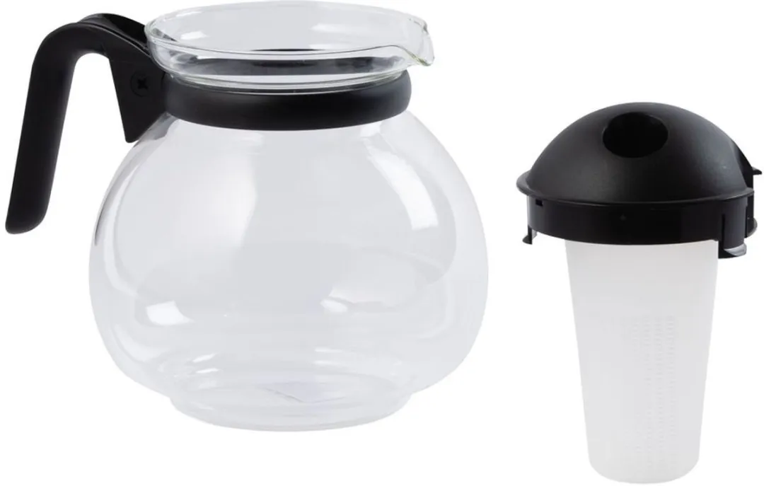 Fackelmann 2061050 Waterkan Theepot - 1L - Zwart
