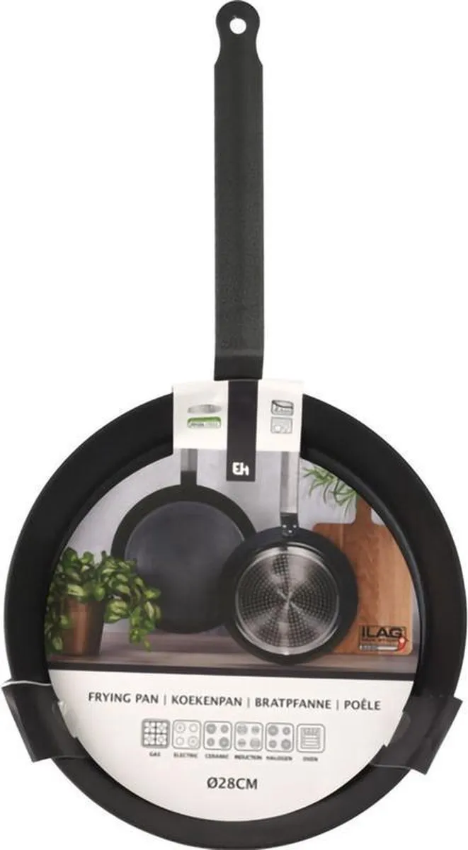 Excellent Houseware Paellapan 28cm - Zwart