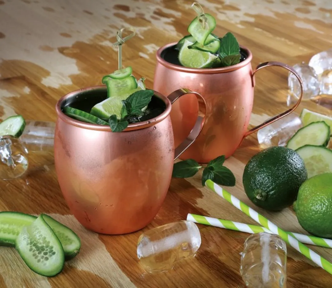Cilio - Moscow Mule beker - verkoperd - voor een cocktail van Vodka, gemberbier en limoensap