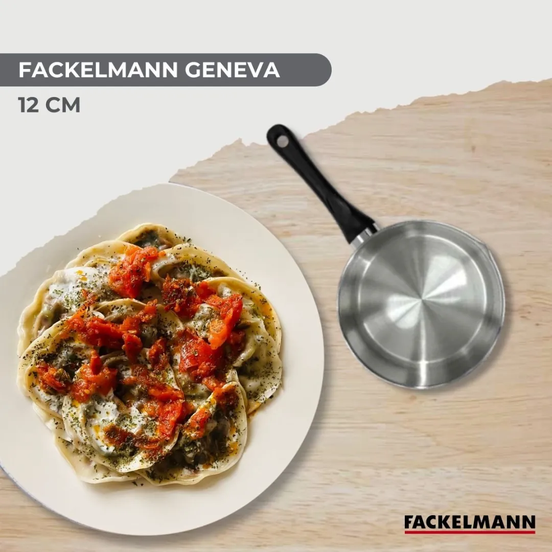 Fackelmann Steelpan 12cm - Roestvrij staal - Zwart/Grijs - afbeelding 6 van 6