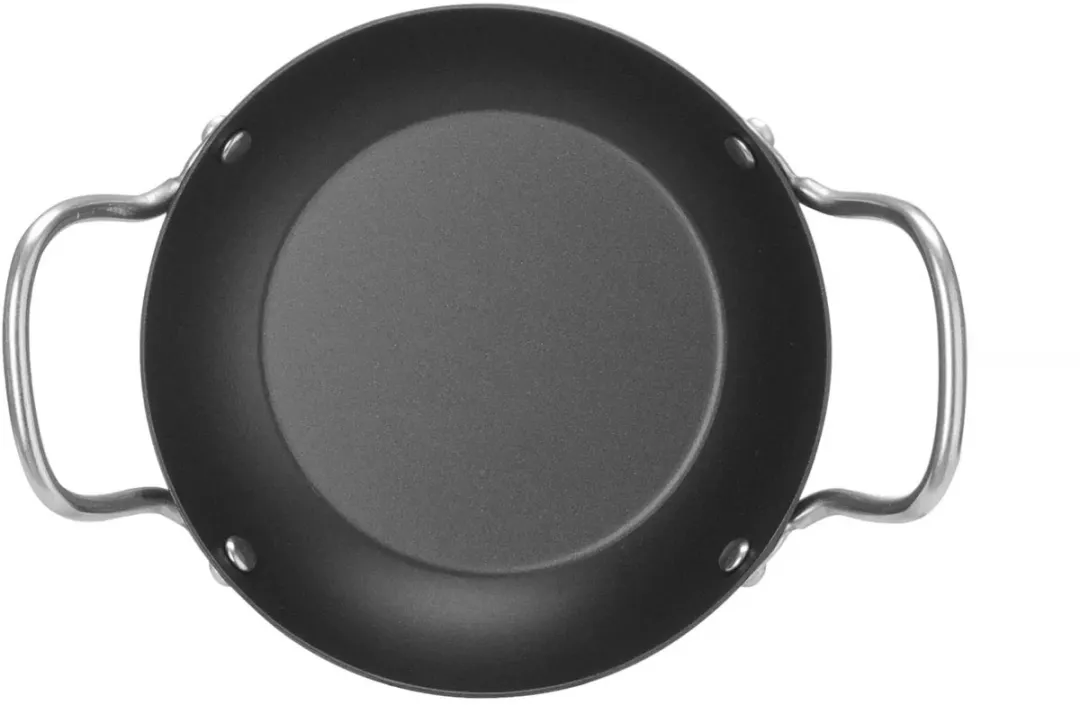 HENDI Serveerpan 18cm - Carbon Staal - Zwart