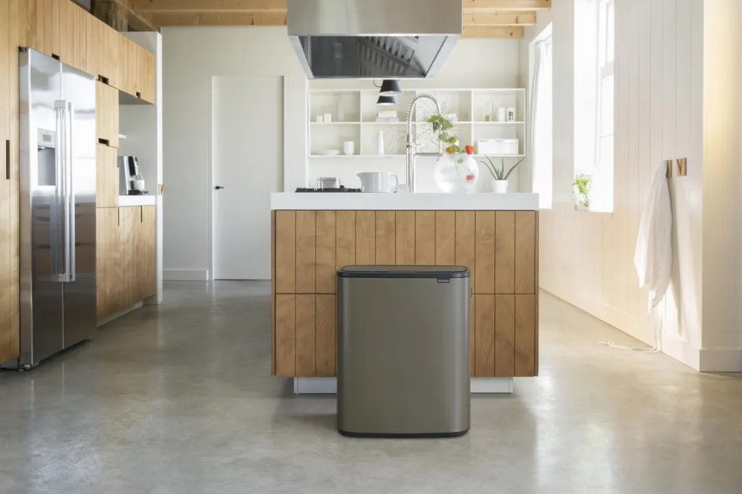 Brabantia Bo Touch Bin Prullenbak 60L - 1 Vak - Platinum