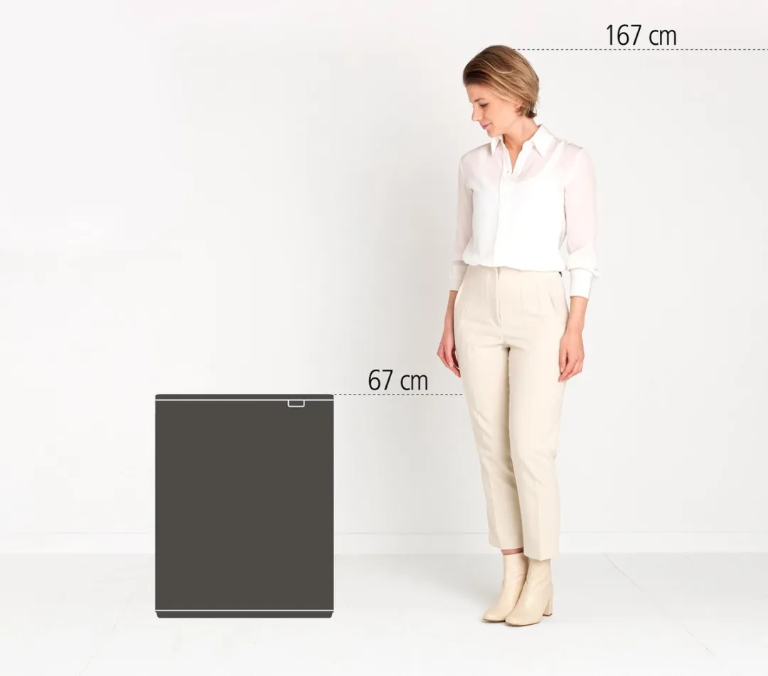 Brabantia Bo Touch Bin Prullenbak 60L - 1 Vak - Platinum - afbeelding 6 van 6