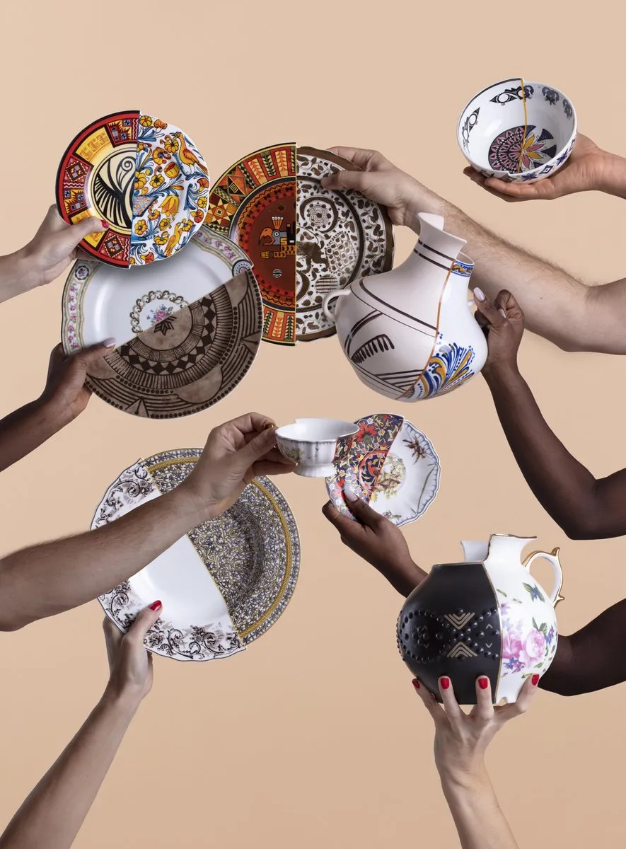 Seletti Hybrid Dinerbord Ø27.5cm - Multicolor