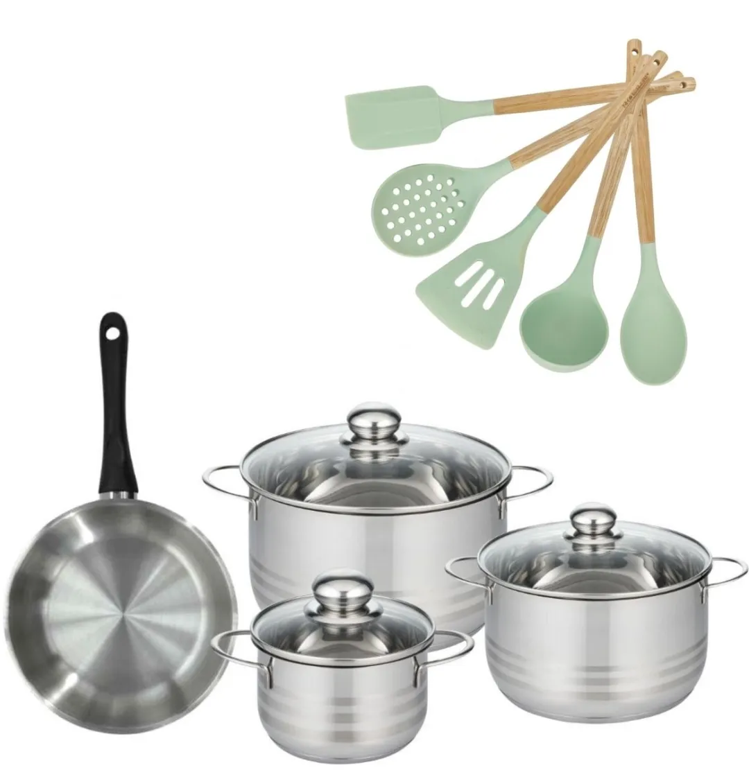 Fackelmann Genève Set Kookpannen 16/20/24cm + 20cm Pan