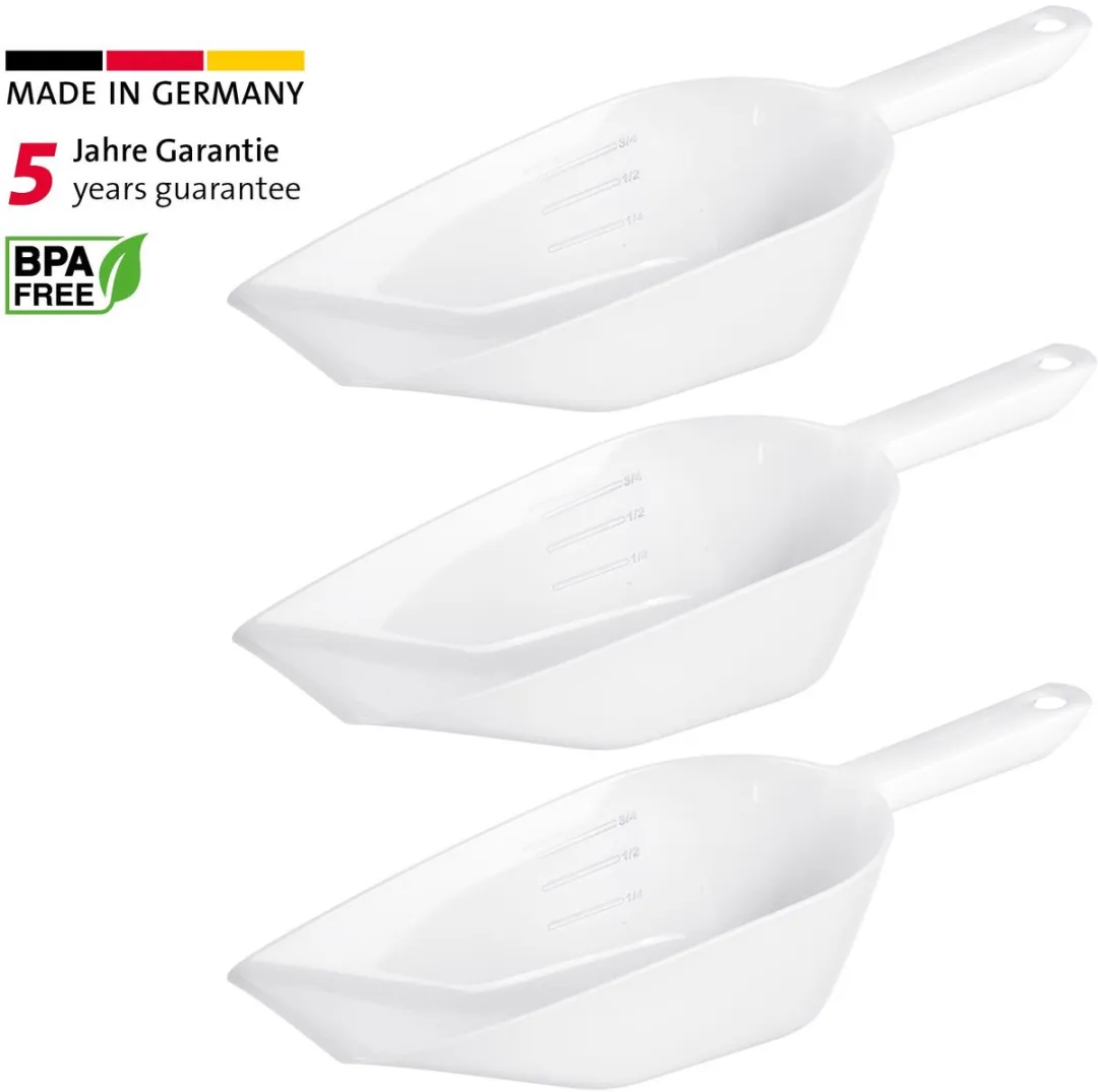 Westmark Halvar Bak-/Weeg-/Vulemmers 1400ml - 3 Stuks - Wit