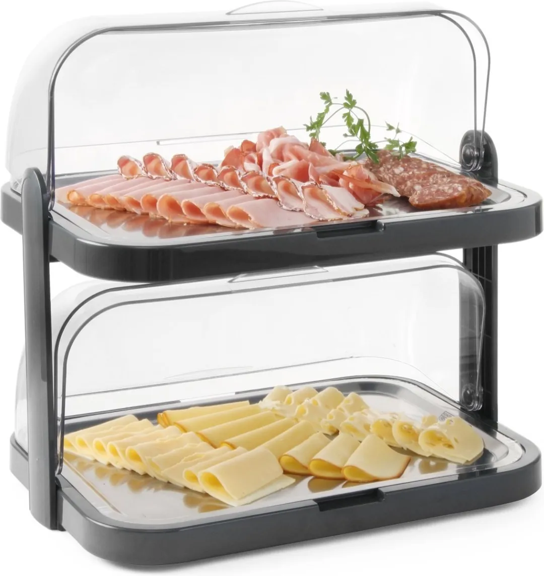 HENDI Rolltop Presentatie Gekoeld 871812 - 440x320x440mm - Transparant