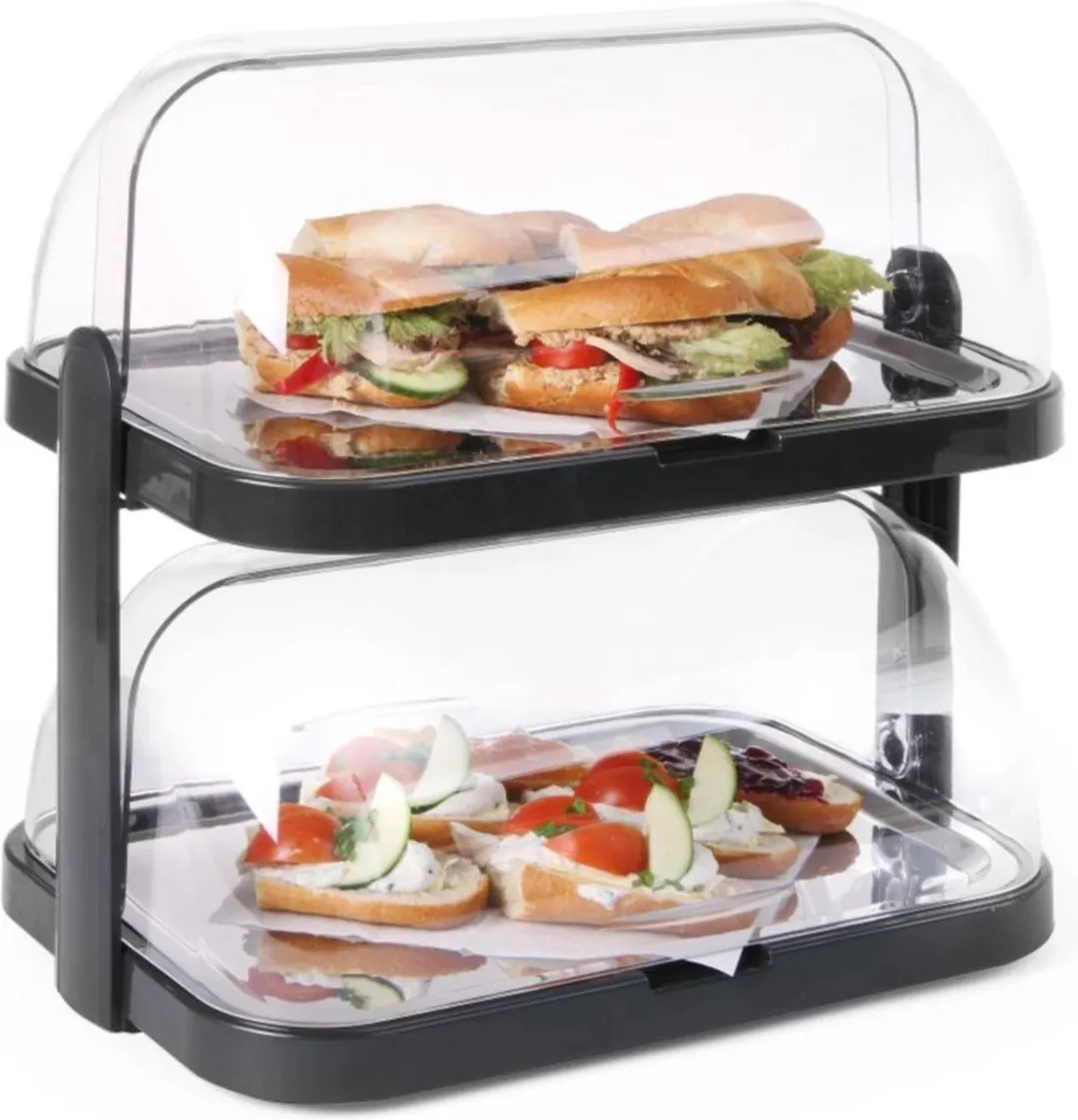 HENDI Rolltop Presentatie Gekoeld 871812 - 440x320x440mm - Transparant - afbeelding 6 van 6