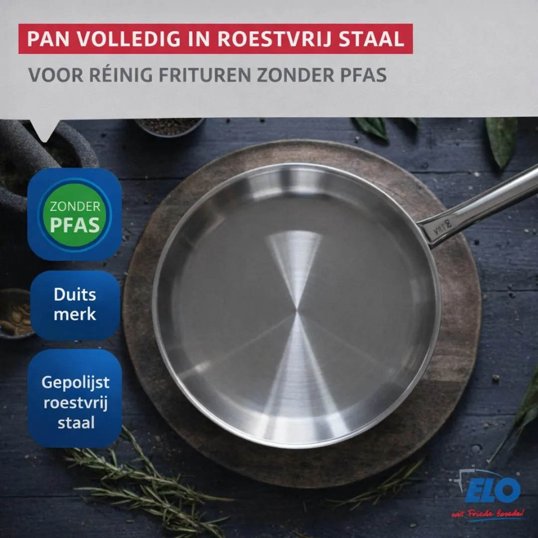 Fackelmann Elo Profi Keukenset 9501050 - 5-delig - Inductie - Roestvrij staal