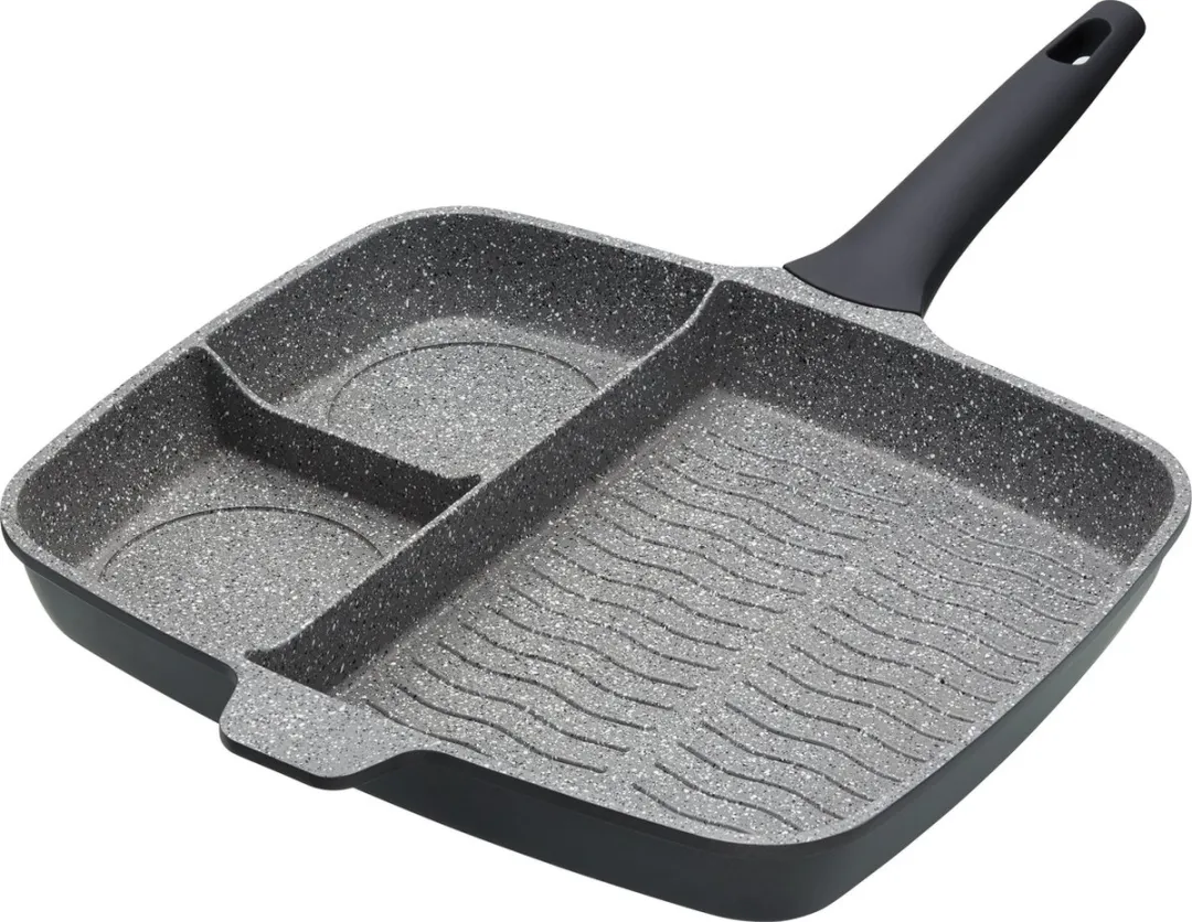 Masterclass Kitchen Craft Driedelige Grillpan 32cm