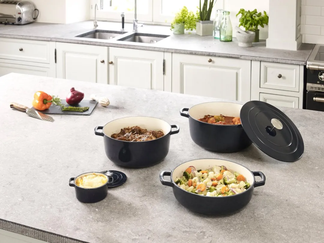 Brabantia Gietijzeren Stoofpot 10cm - Donkerblauw
