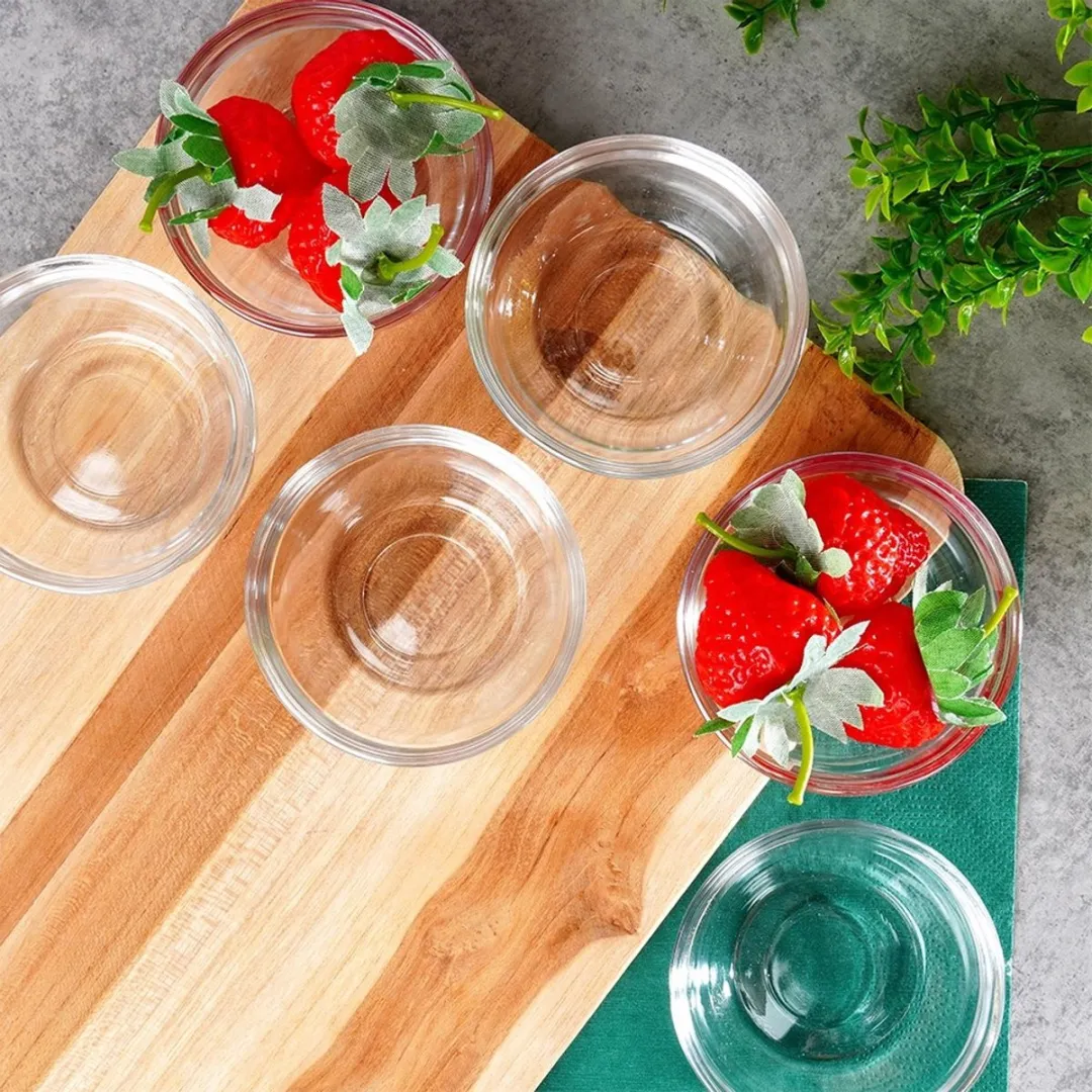 Excellent Houseware Sauskommetjes Glas - 6 Stuks 80ml - afbeelding 6 van 6