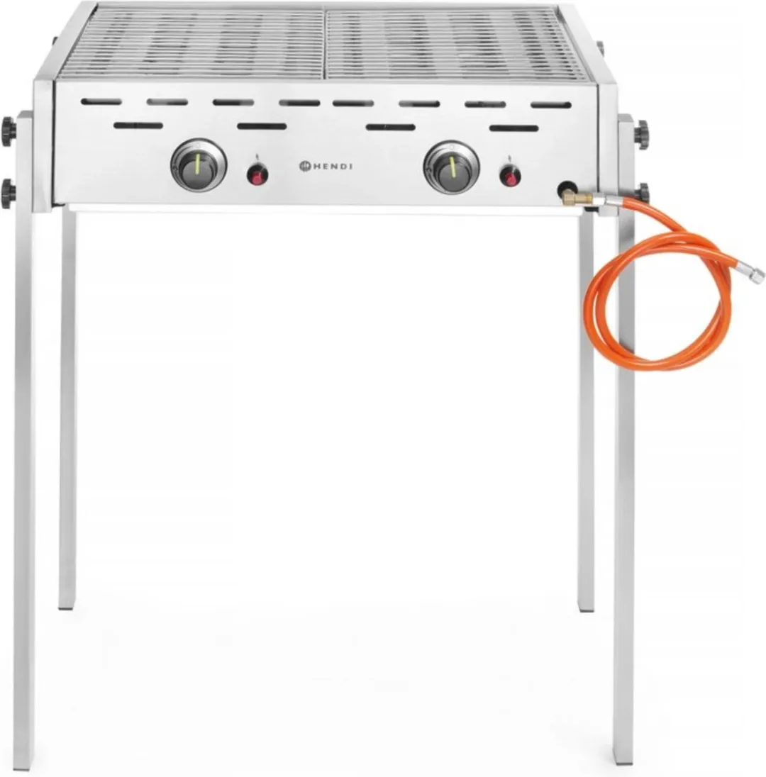 HENDI Roast-Master Pro Gasbarbecue 11,6kW - 2 Branders - RVS