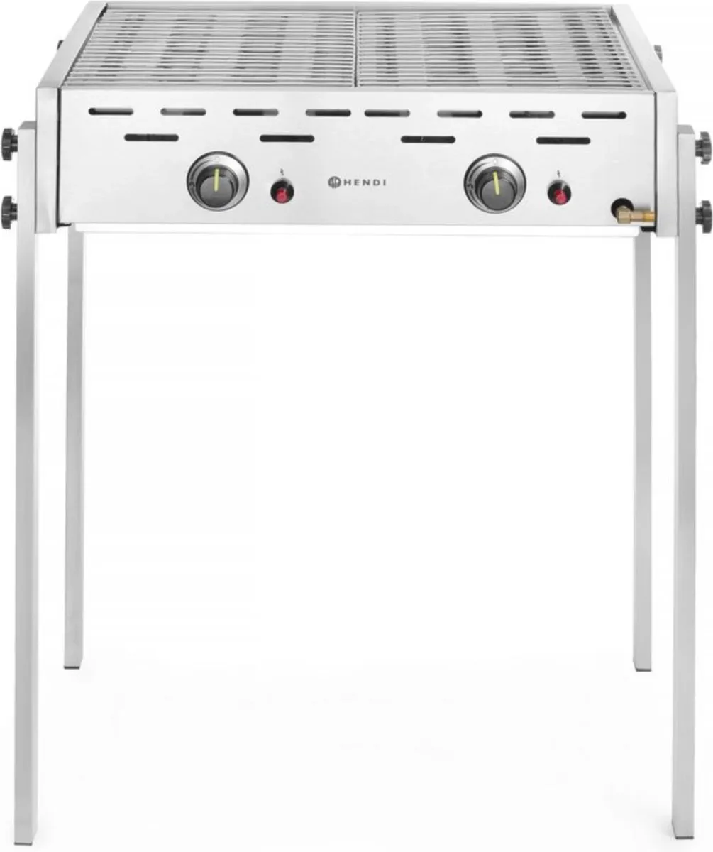 HENDI Roast-Master Pro Gasbarbecue 11,6kW - 2 Branders - RVS - afbeelding 6 van 6