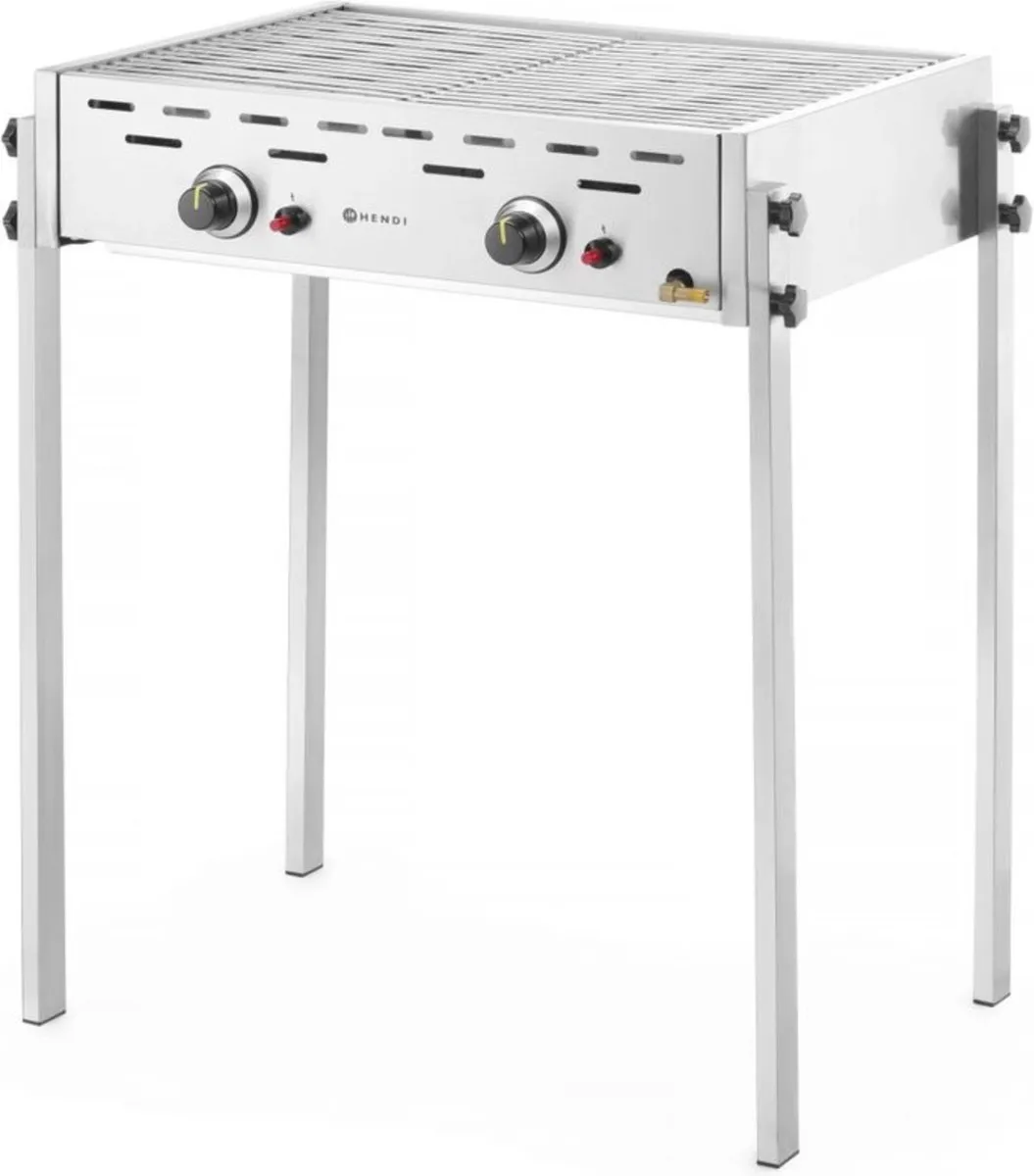 HENDI Roast-Master Pro Gasbarbecue 11,6kW - 2 Branders - RVS