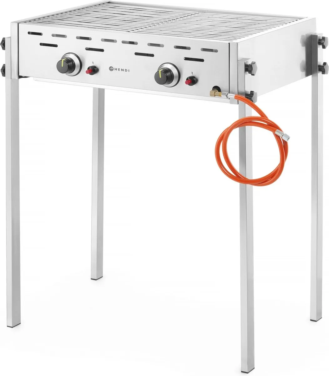 HENDI Roast-Master Pro Gasbarbecue 11,6kW - 2 Branders - RVS