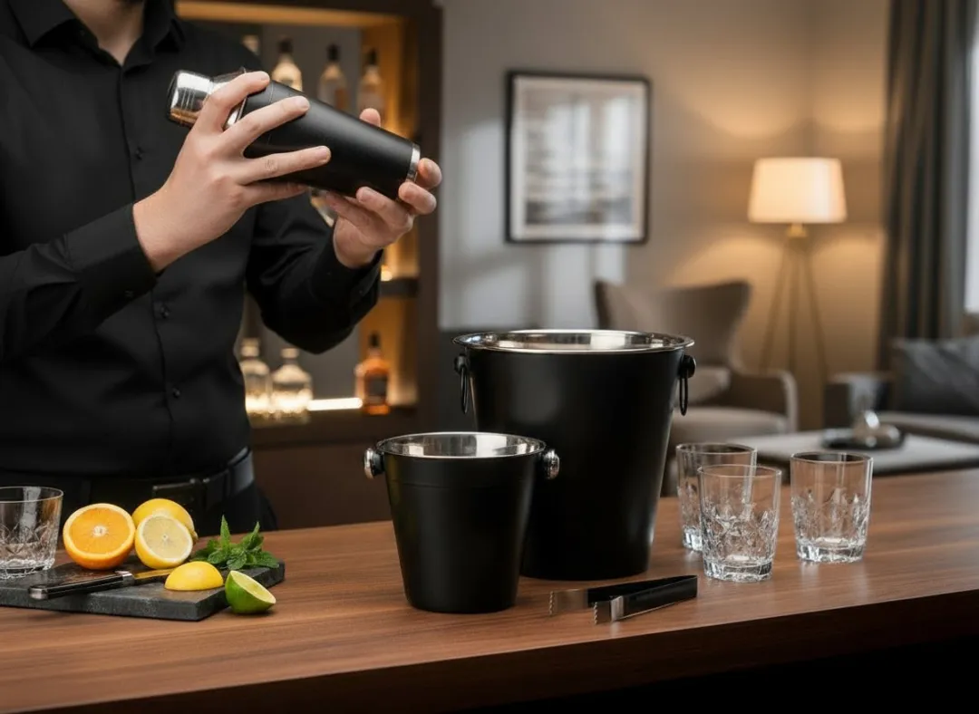 Cookinglife Cocktailset - 4-delig - RVS Zwart