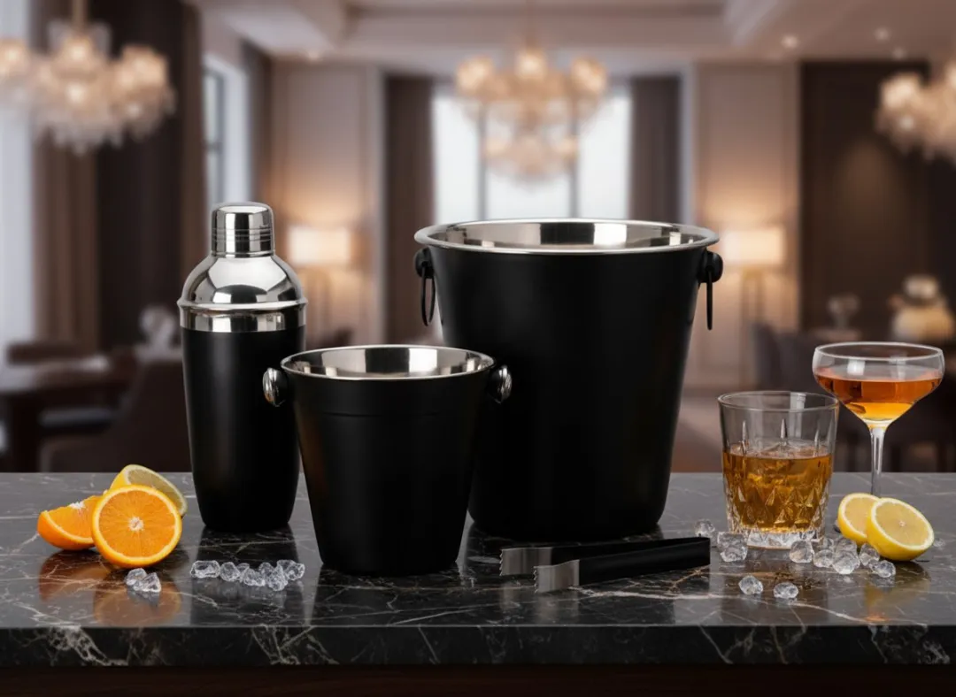 Cookinglife Cocktailset - 4-delig - RVS Zwart