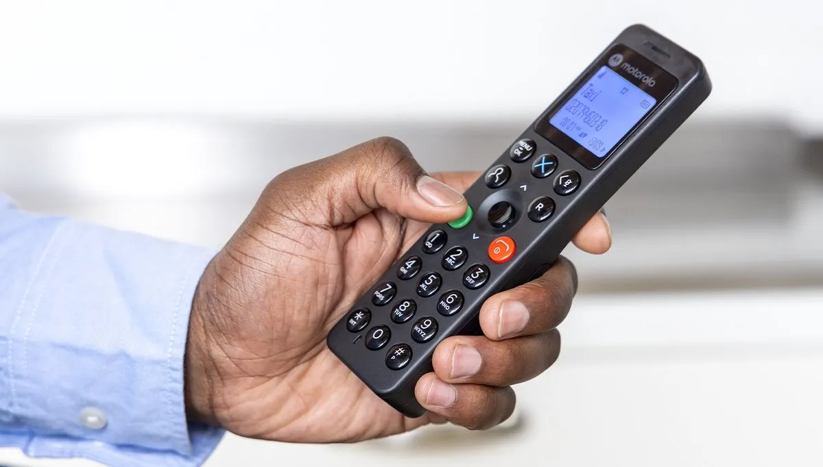 Motorola DOT202 Draadloze Telefoon - 2 Handsets - Zwart