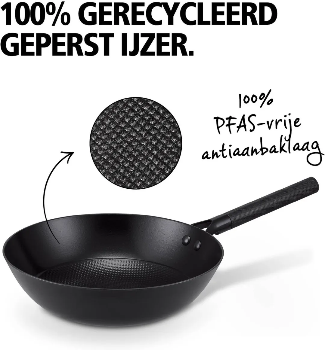 Brabantia Patron Wokpan 28cm - Inductie - Zwart