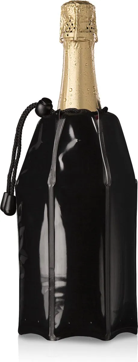 VacuVin Champagnekoeler Active 1L - 15,5x21,5cm - Zwart - afbeelding 6 van 6