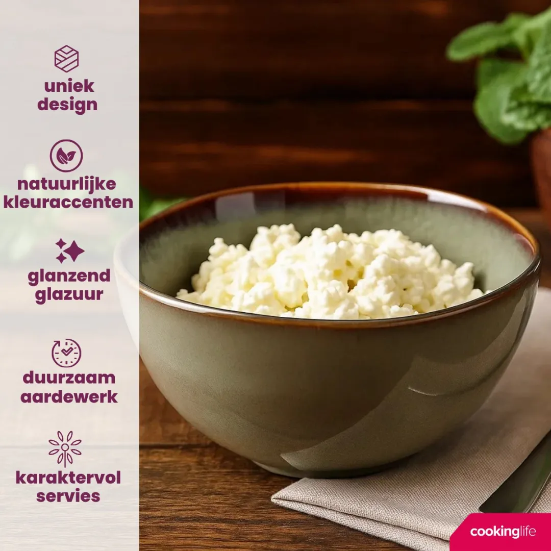 Cookinglife Sabi Groen Serviesset 18-delig - 6 Personen