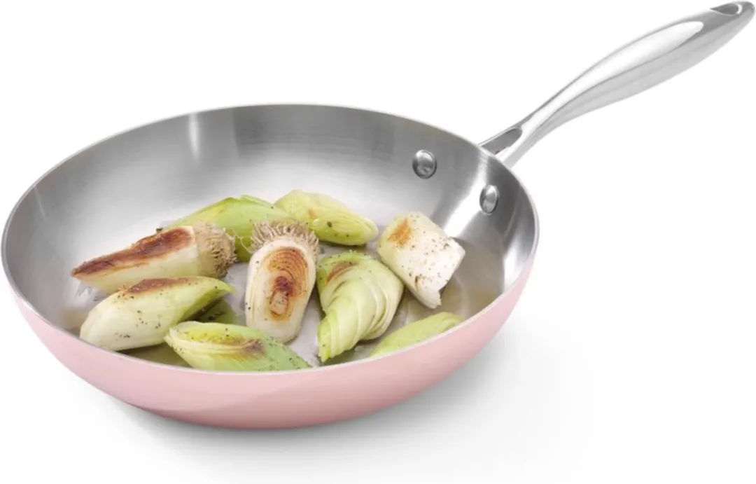 HENDI Stijlvolle Koperen Koekenpan 24cm - Inductie