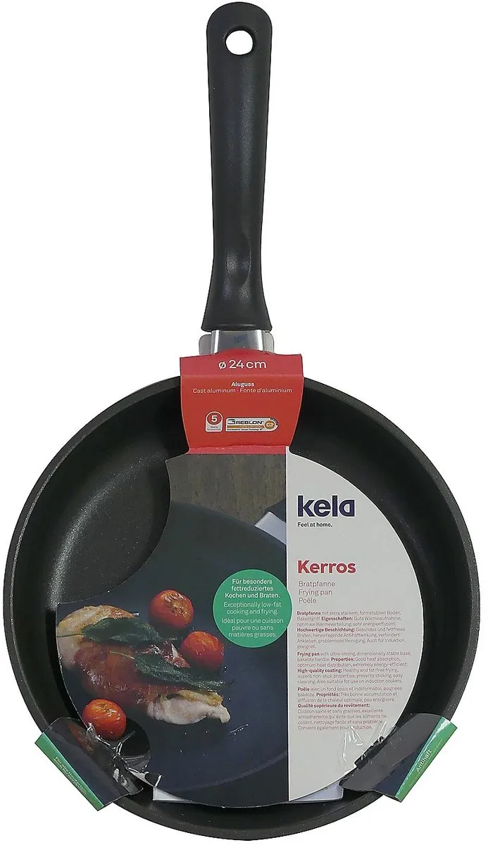 Kela Kerros Koekenpan 24cm - Zwart