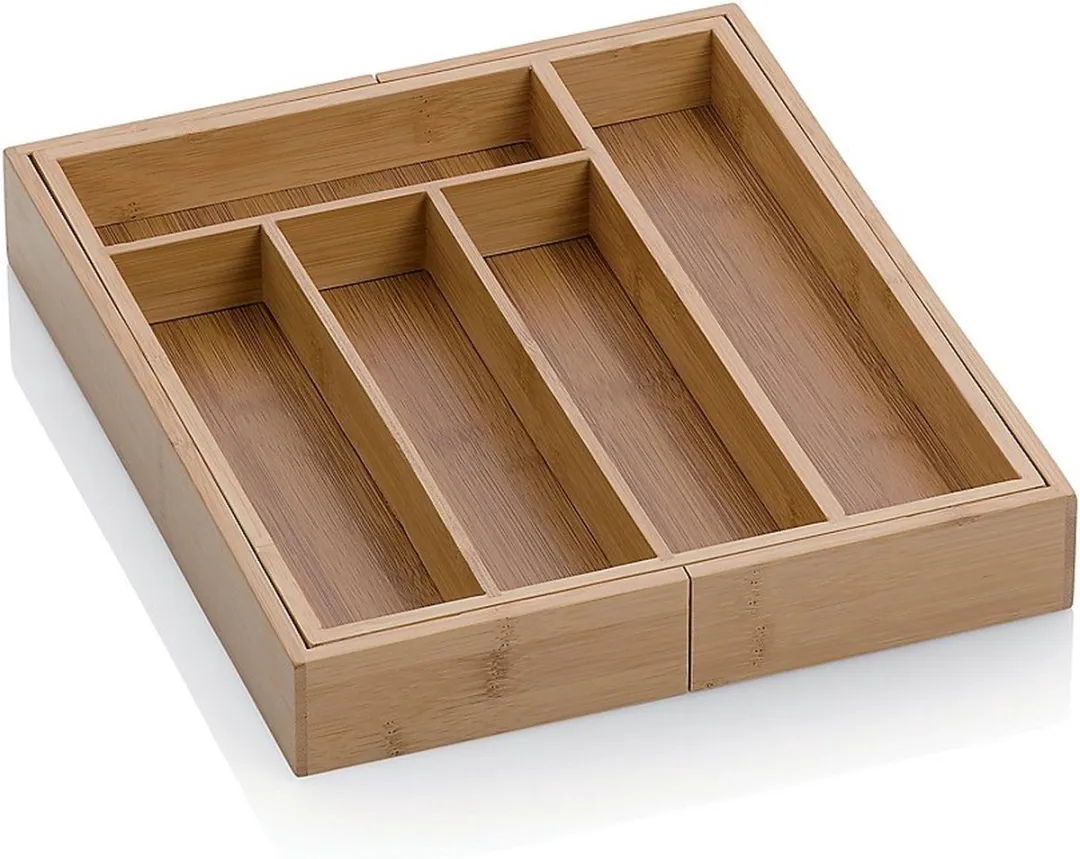 Kela Kalma Bestekbak 28,5x33cm - 7 Vakken - Bamboe