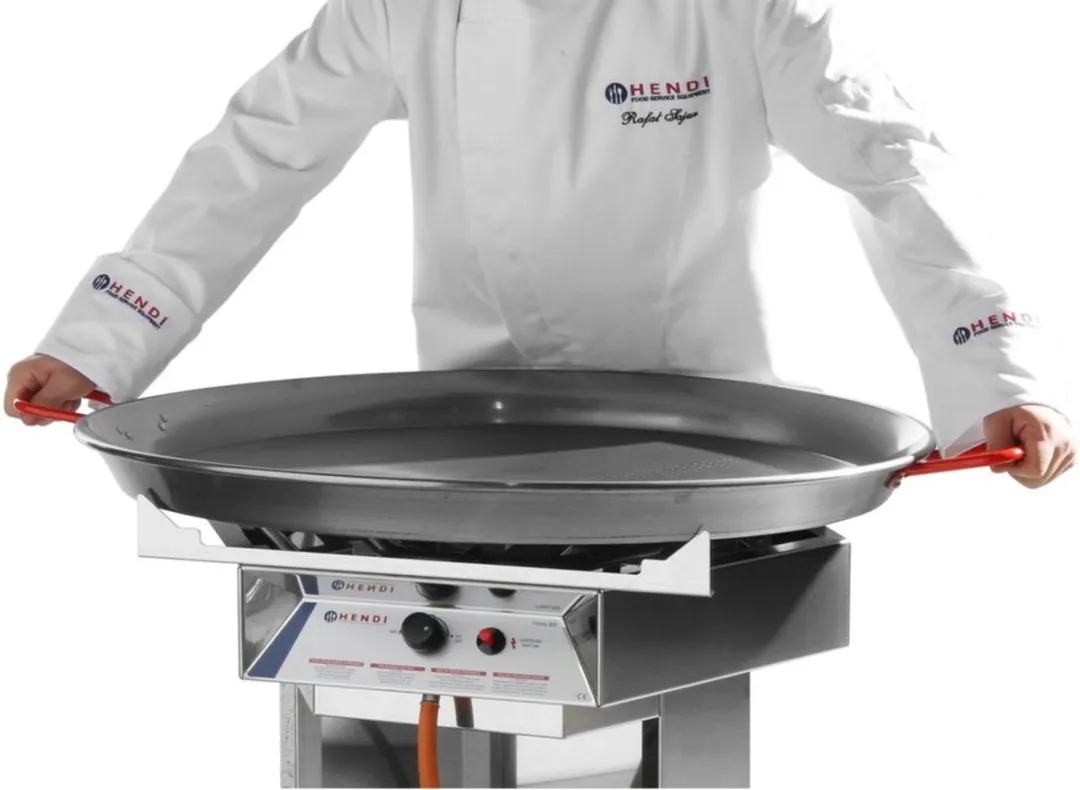 HENDI Paëllapan 80cm - Gas - Grijs