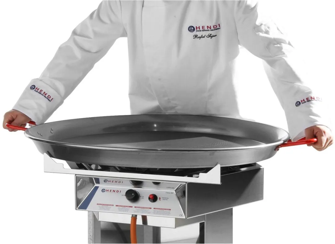HENDI Paëllapan 80cm - Gas - Grijs