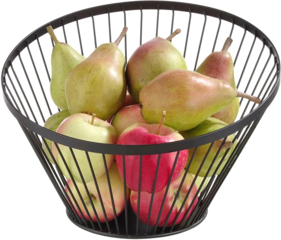 HENDI Fruitkorf 427071 - ⌀30cm x 20,5cm - Zwart