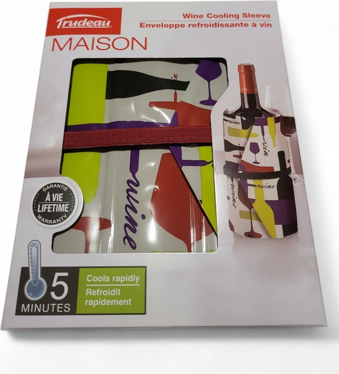 Trudeau Set 5x Wijnaccessoires Vacuumpomp - Wijn Schenktuit - Wijnkoeler - Wijnglas Markers - Wijnstopper