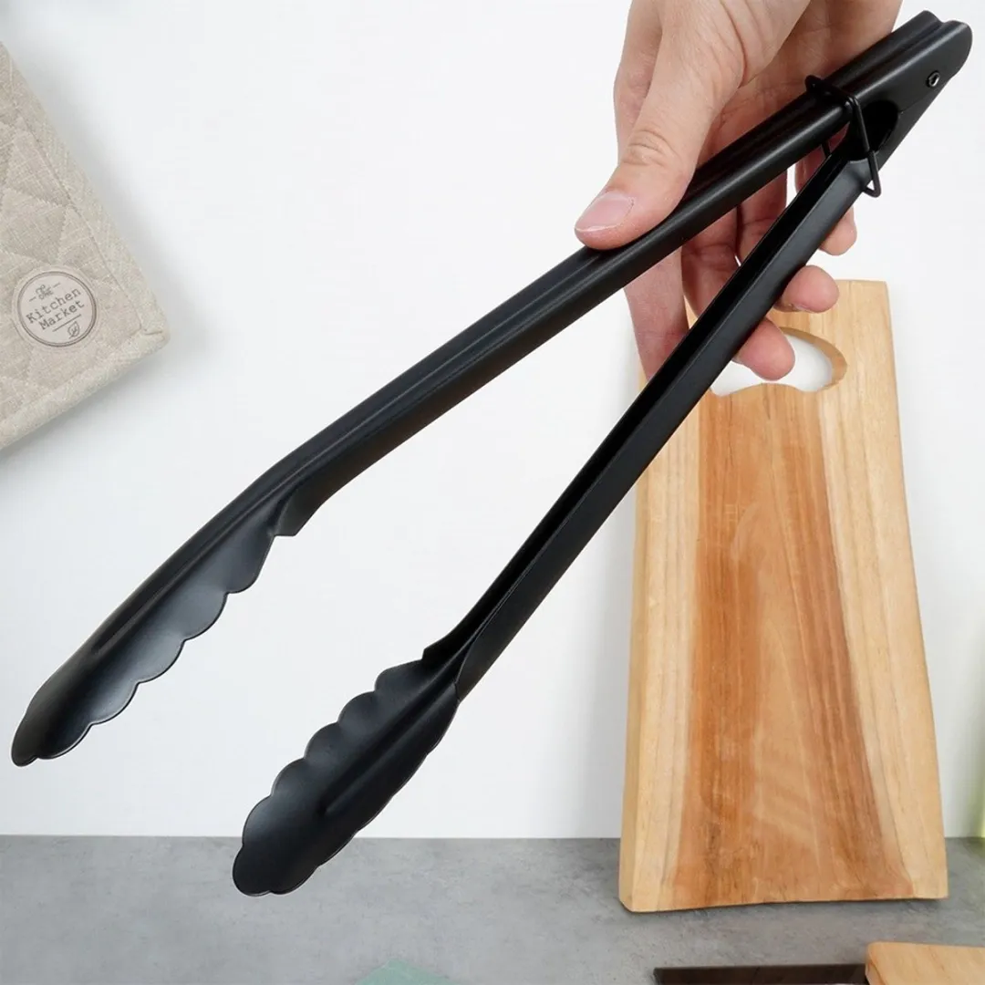 Excellent Houseware Vleestang Keukentang 34cm - Zwart