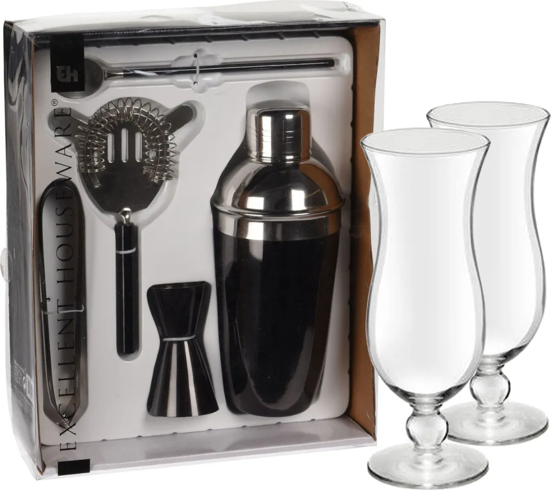 Excellent Houseware Cocktailset 5-delig