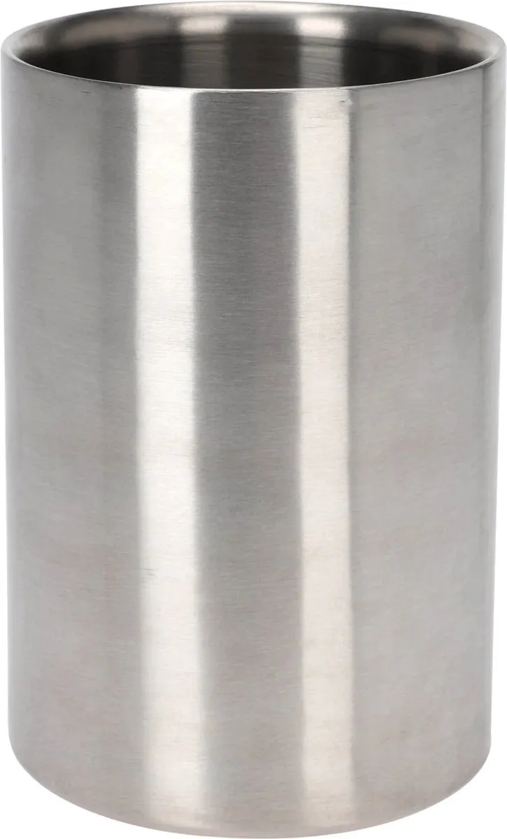 Cookinglife Wijnkoeler Brushed RVS 12x18cm - Zilver